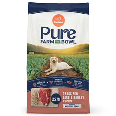 CANIDAE Pure avec bœuf nourri à l’herbe, croquettes pour chien, soutien musculaire potentiel.