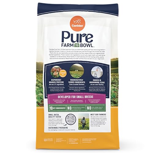 CANIDAE Pure croquettes pour petites races, taille adaptée