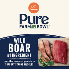 Canidae Pure Farm to Bowl lots-courts cuisson soignée dans de petites fournées.