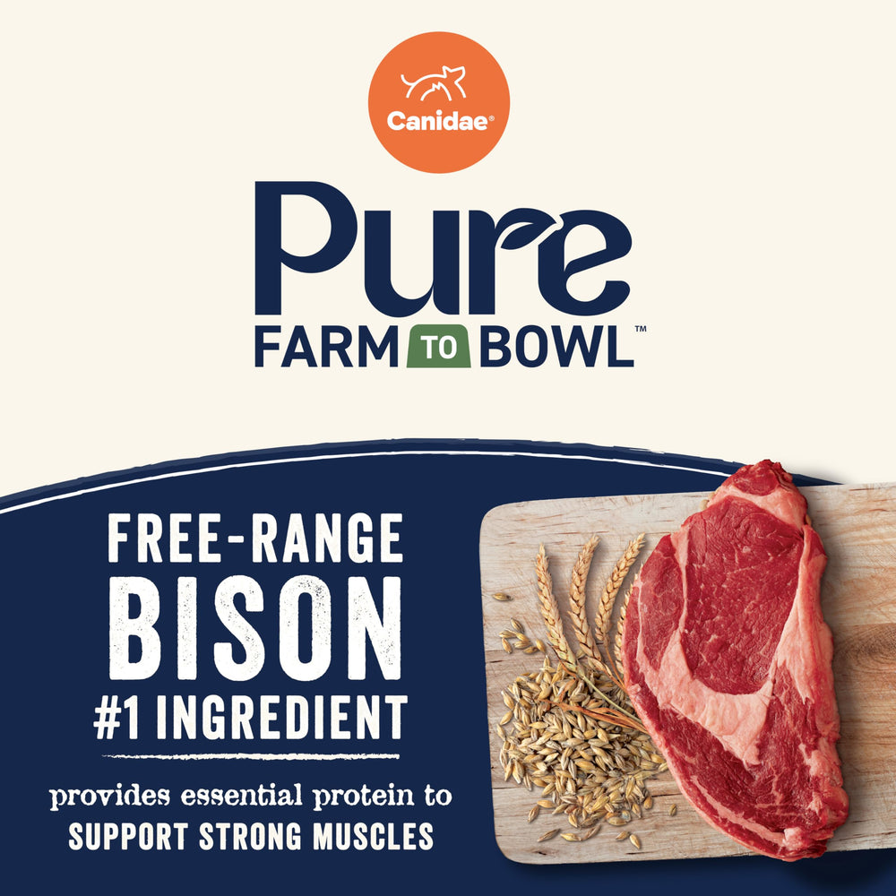 CANIDAE Pure ingrédients limités, 10 ou moins, pour régime simple.