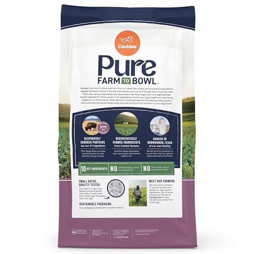 CANIDAE Pure orge nutritive, apport naturel de nutriments pour chien.