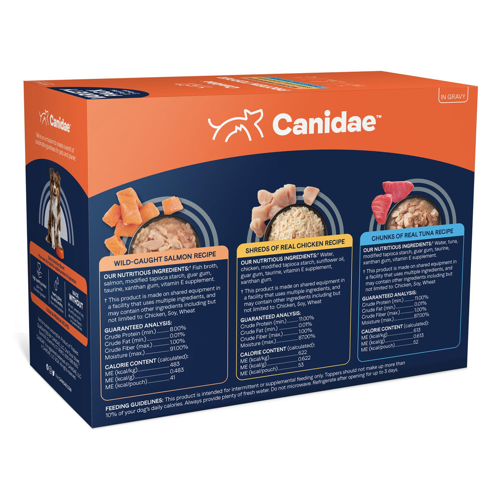 CANIDAE Pure Protein Topper avec thon en morceaux, option savoureuse.