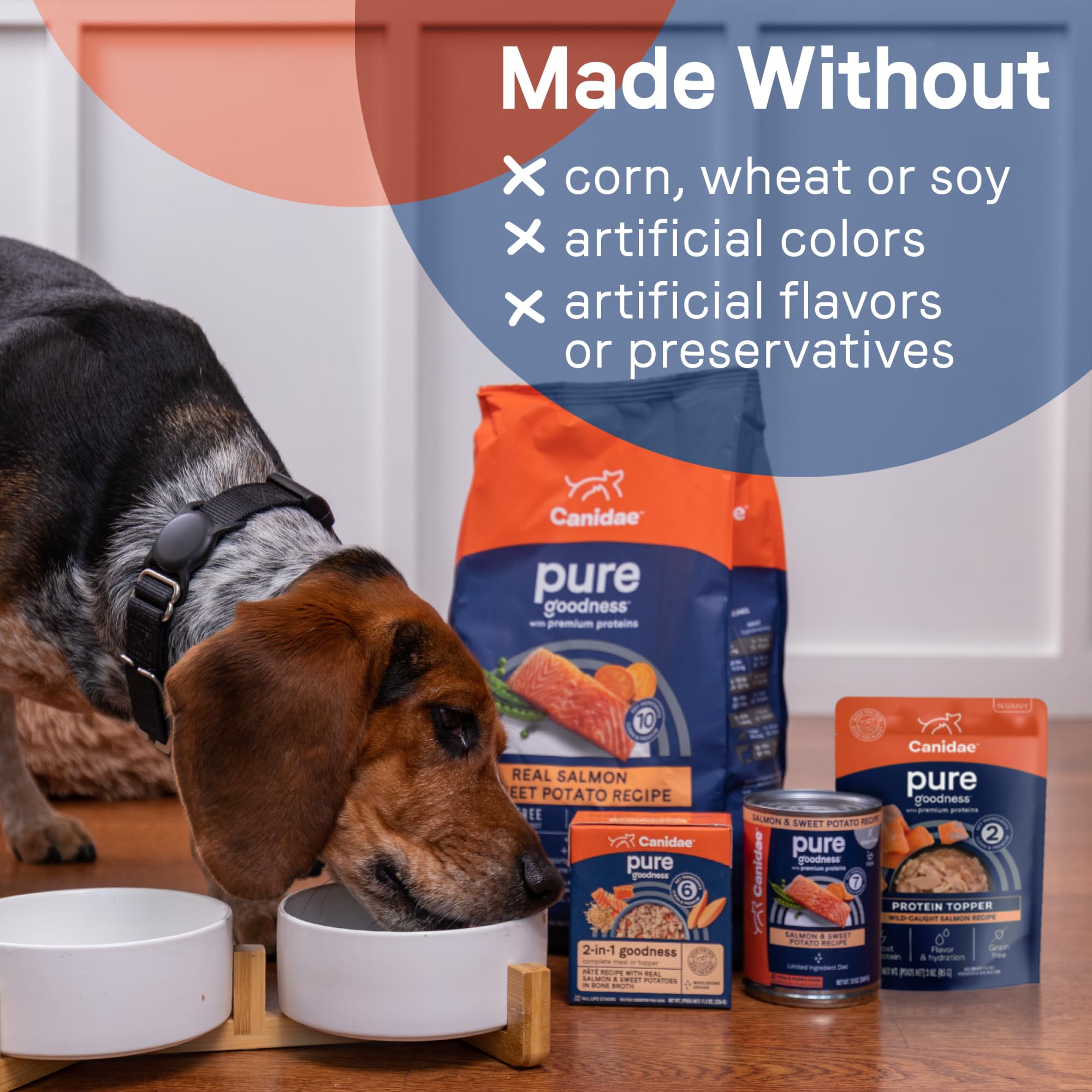 Varier les repas avec Canidae Pure Protein Topper pour chien.