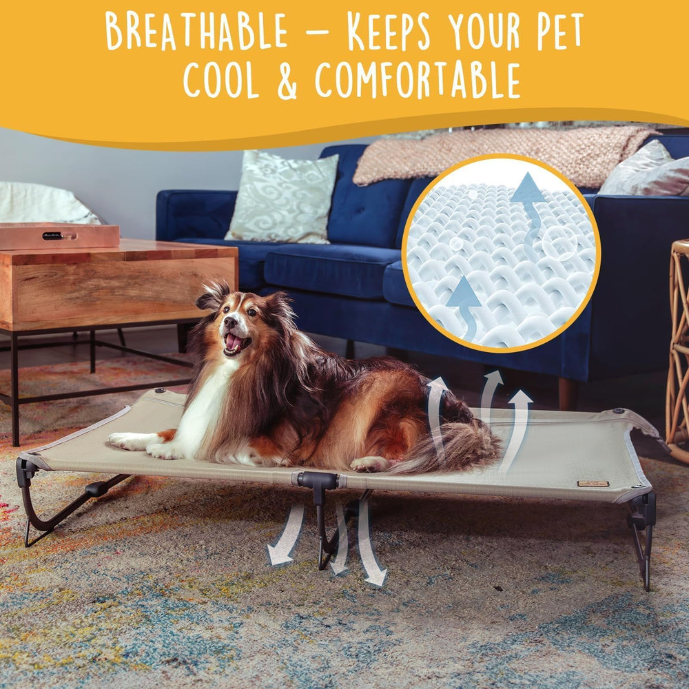 CANINE CANYON Daisy Cot supporte jusqu’à 160 livres pour chiens de grande taille.