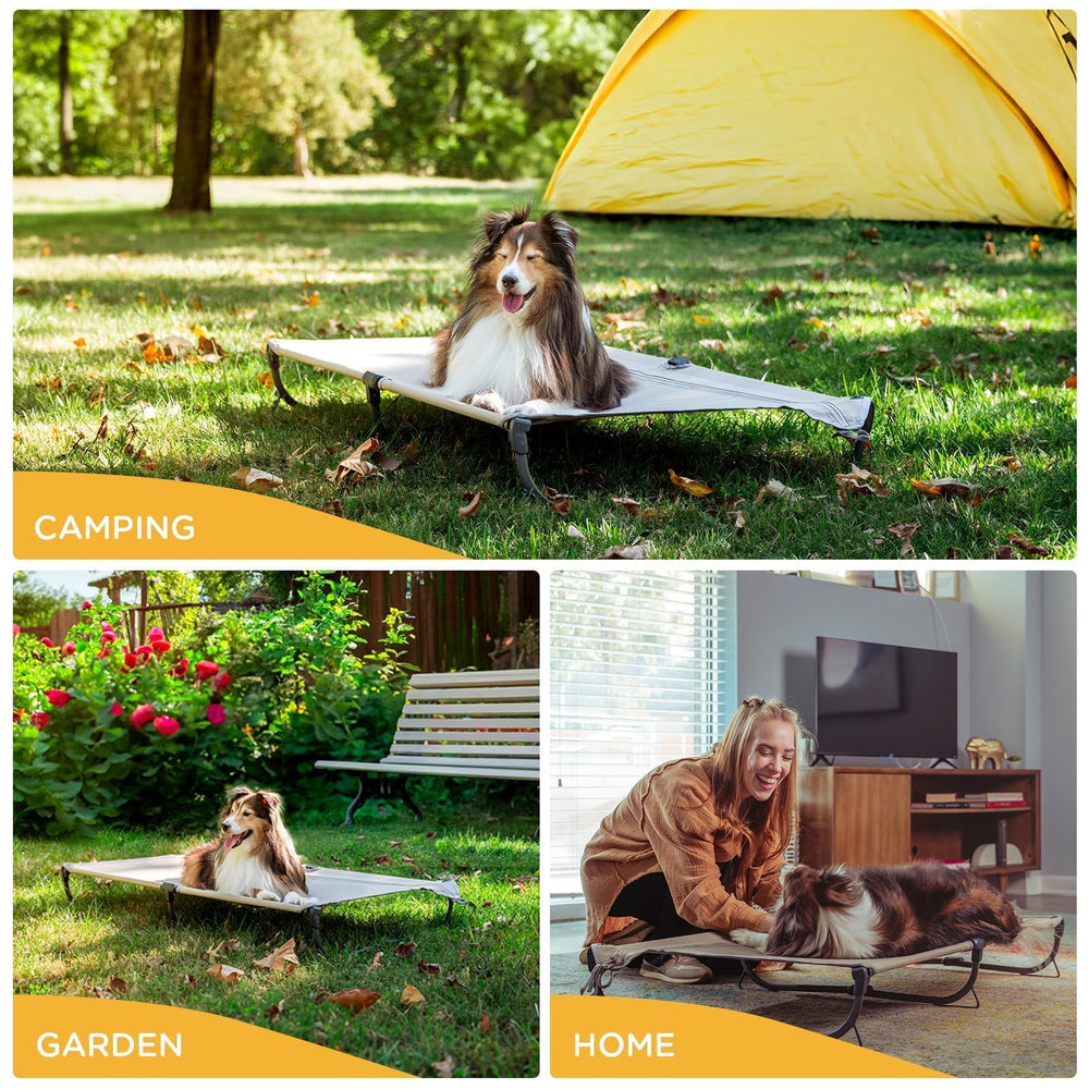 CANINE CANYON Daisy Cot idéale pour l’extérieur et le camping.