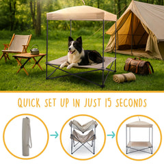 CANINE CANYON Piper Pop-Up chapiteau imperméable offrant ombre et protection