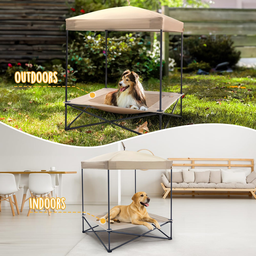 CANINE CANYON Piper Pop-Up couleur tan extérieure adaptée à l'extérieur
