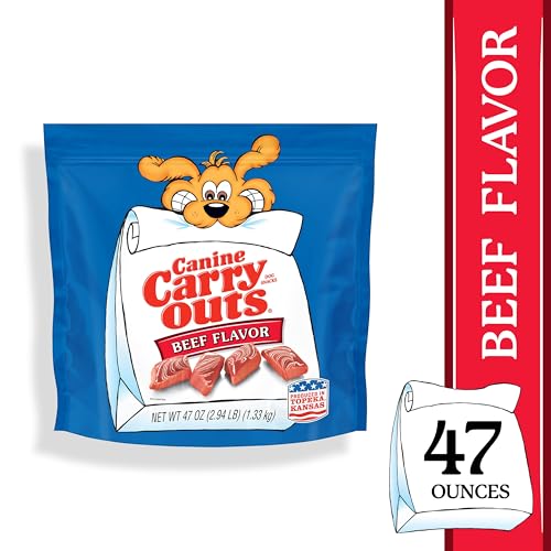 Texture douce et moelleuse des friandises Canine Carry Outs boeuf.