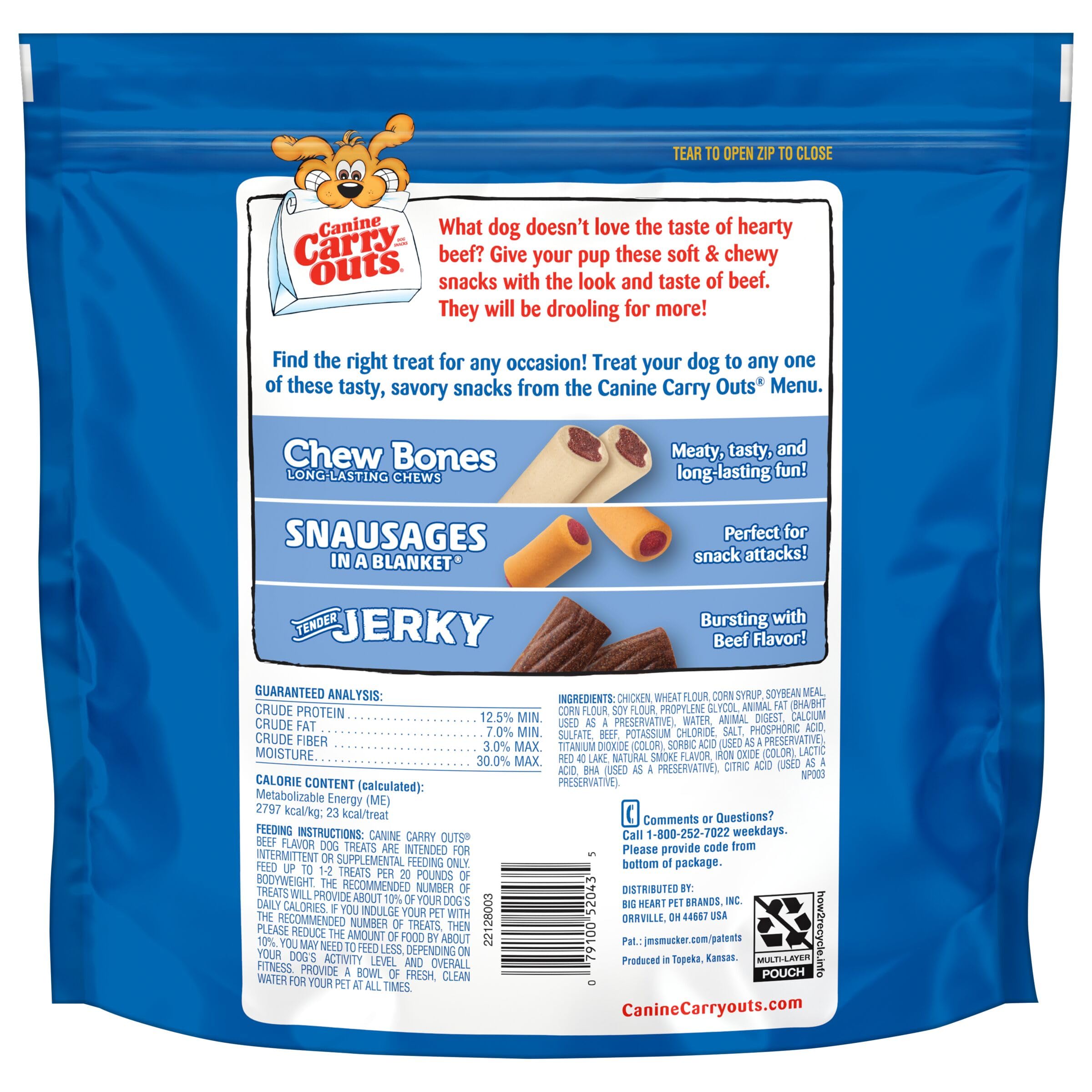 Sachet refermable pour préserver la fraîcheur des friandises.