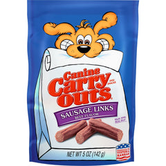 Canine Carry Outs Saucisses Liens Boeuf, emballage pratique pour sorties avec chien