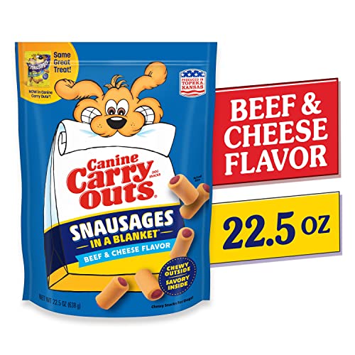 Canine Carry Outs Snausages exterieur fromage, friandise savoureuse pour chien