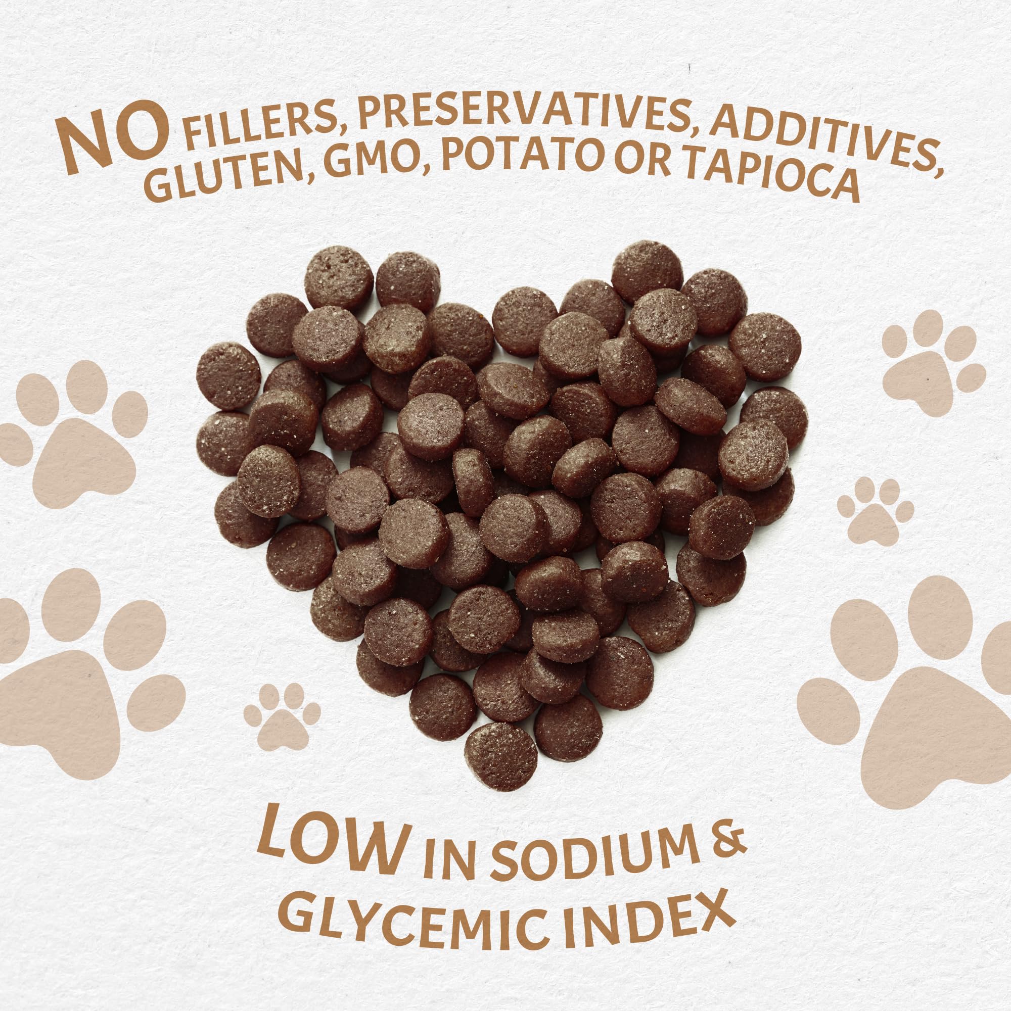 Ingrédients Canine Caviar Free Spirit, protéine unique et glucide complémentaire