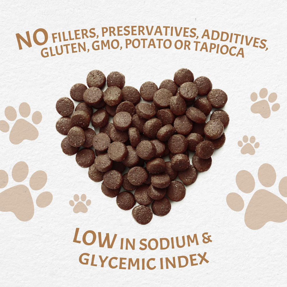 Ingrédients Canine Caviar Free Spirit, protéine unique et glucide complémentaire