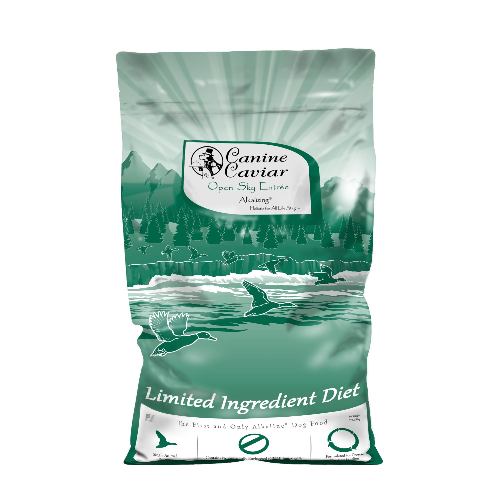 Open Sky Canine Caviar canard-teff, sac croquettes pour digestion sensible