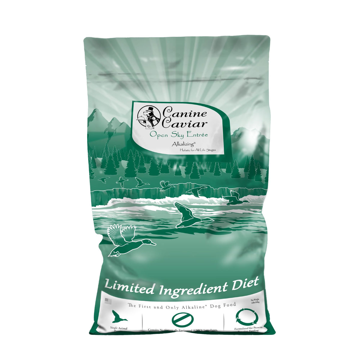 Open Sky Canine Caviar canard-teff, sac croquettes pour digestion sensible