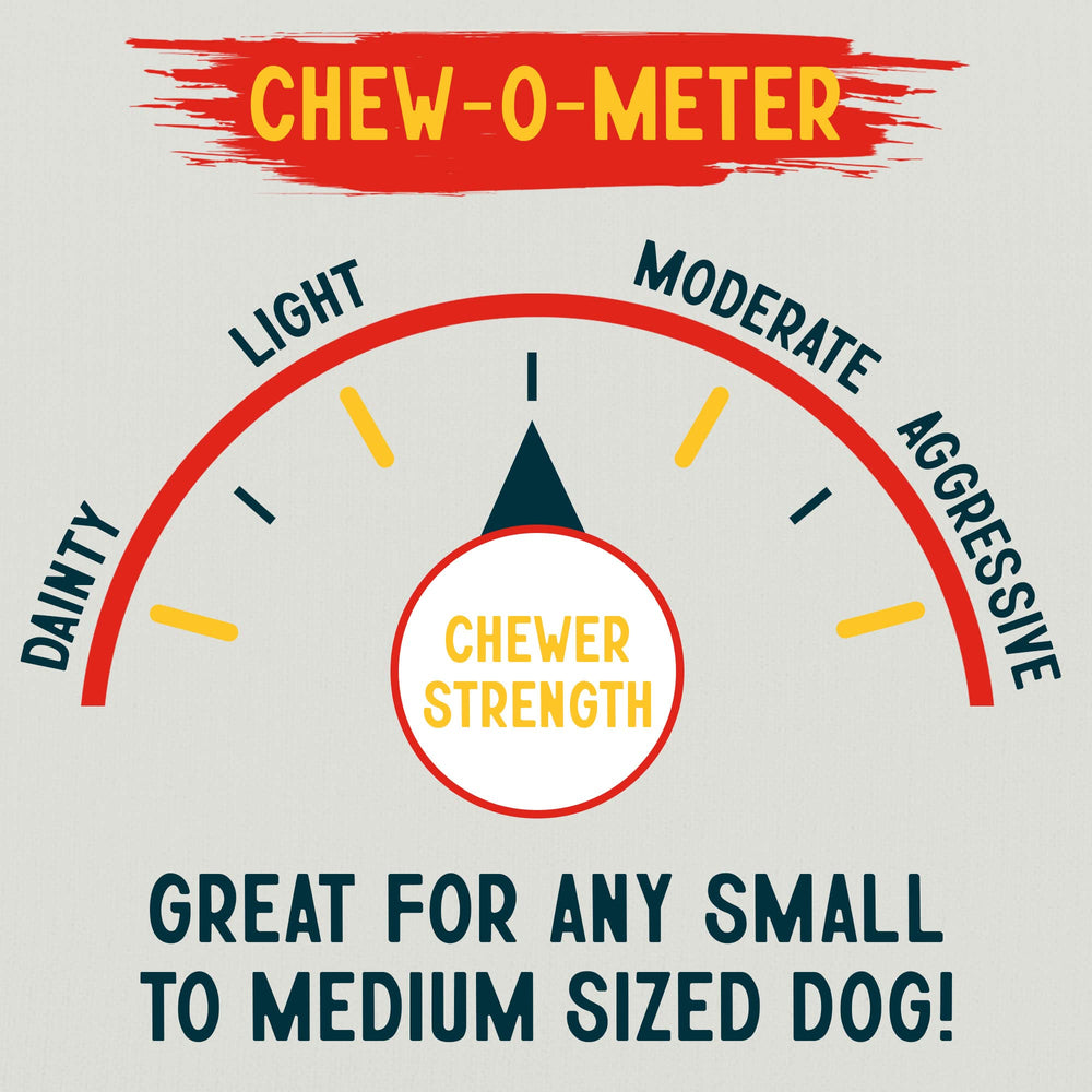 Bâtonnet de 5 pouces Canine Chews, idéal pour chiens et chiots.