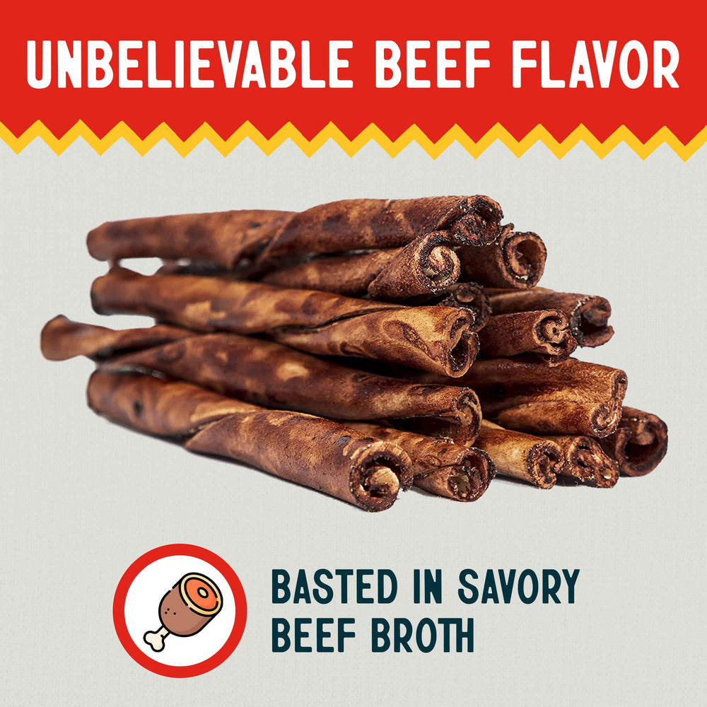 Saveur bœuf Canine Chews, récompense idéale pour chiot.