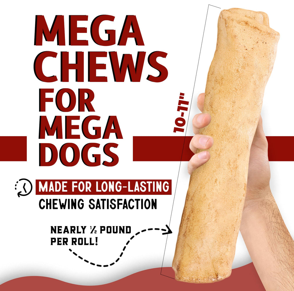 Canine Chews taille extra-large, idéal pour gros chiens en quête de longues sessions.