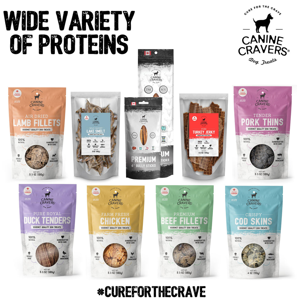 Canine Cravers production au Canada, cuisson douce pour préserver la nutrition.