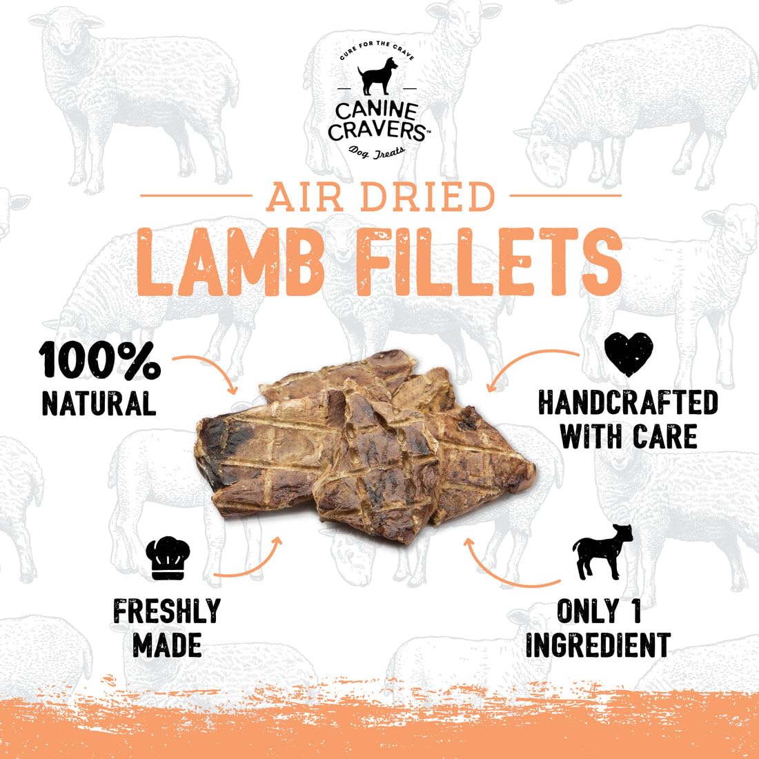 Canine Cravers sans gluten ni soja, option adaptée aux régimes sensibles.