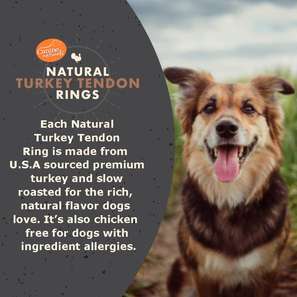 Parfum naturel rappelant la dinde, image des Anneaux Canine Naturals.