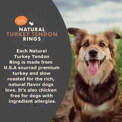Parfum naturel rappelant la dinde, image des Anneaux Canine Naturals.