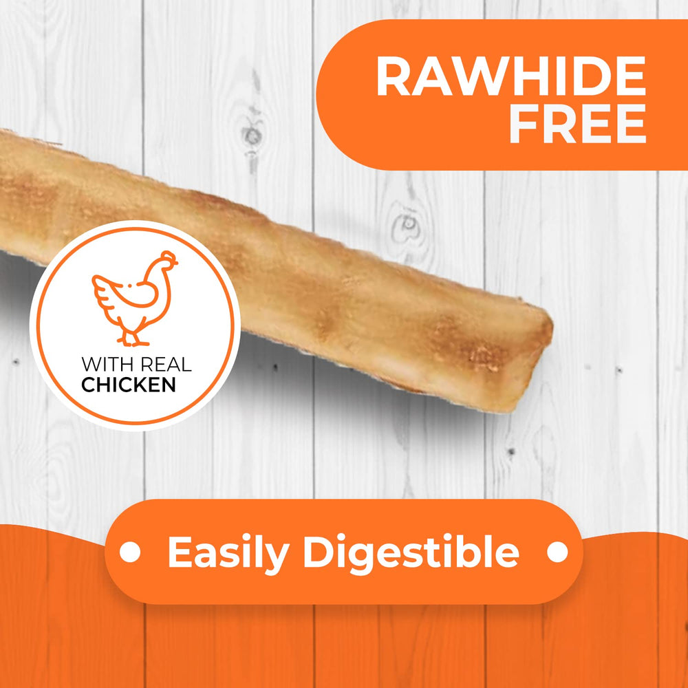 Canine Naturals baton-poulet texture-detail montrant une consistance robuste.
