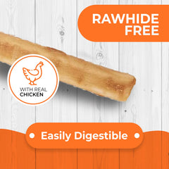 Canine Naturals baton-poulet texture-detail montrant une consistance robuste.
