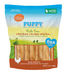 Canine Naturals batonnet poulet riz chiot: mastic durable et naturel.