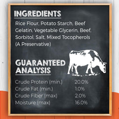 Canine Naturals bouchée boeuf sans volaille, image claire du produit.