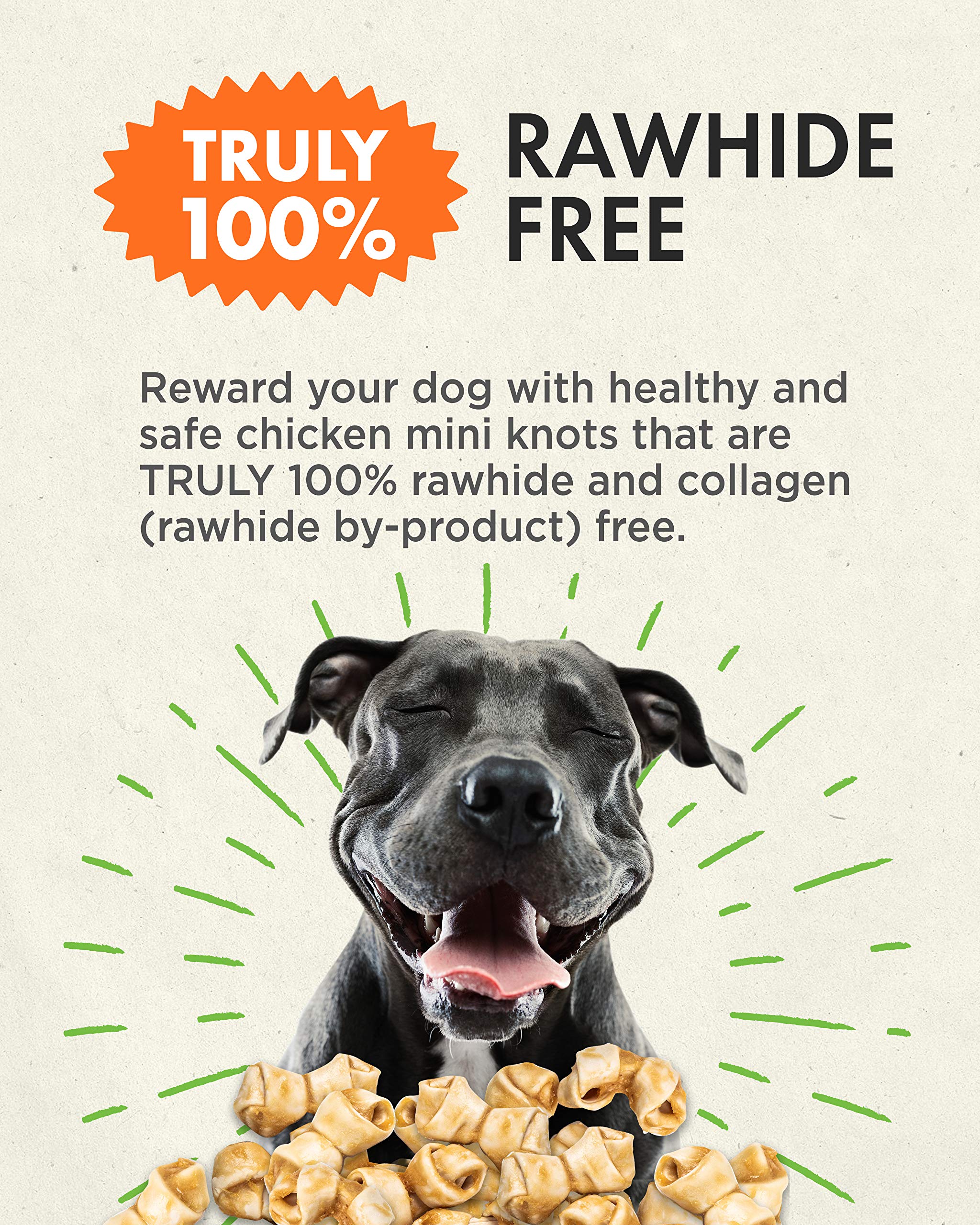 Canine Naturals poulet mini-noeud – chien en mouvement, 5–20 lb