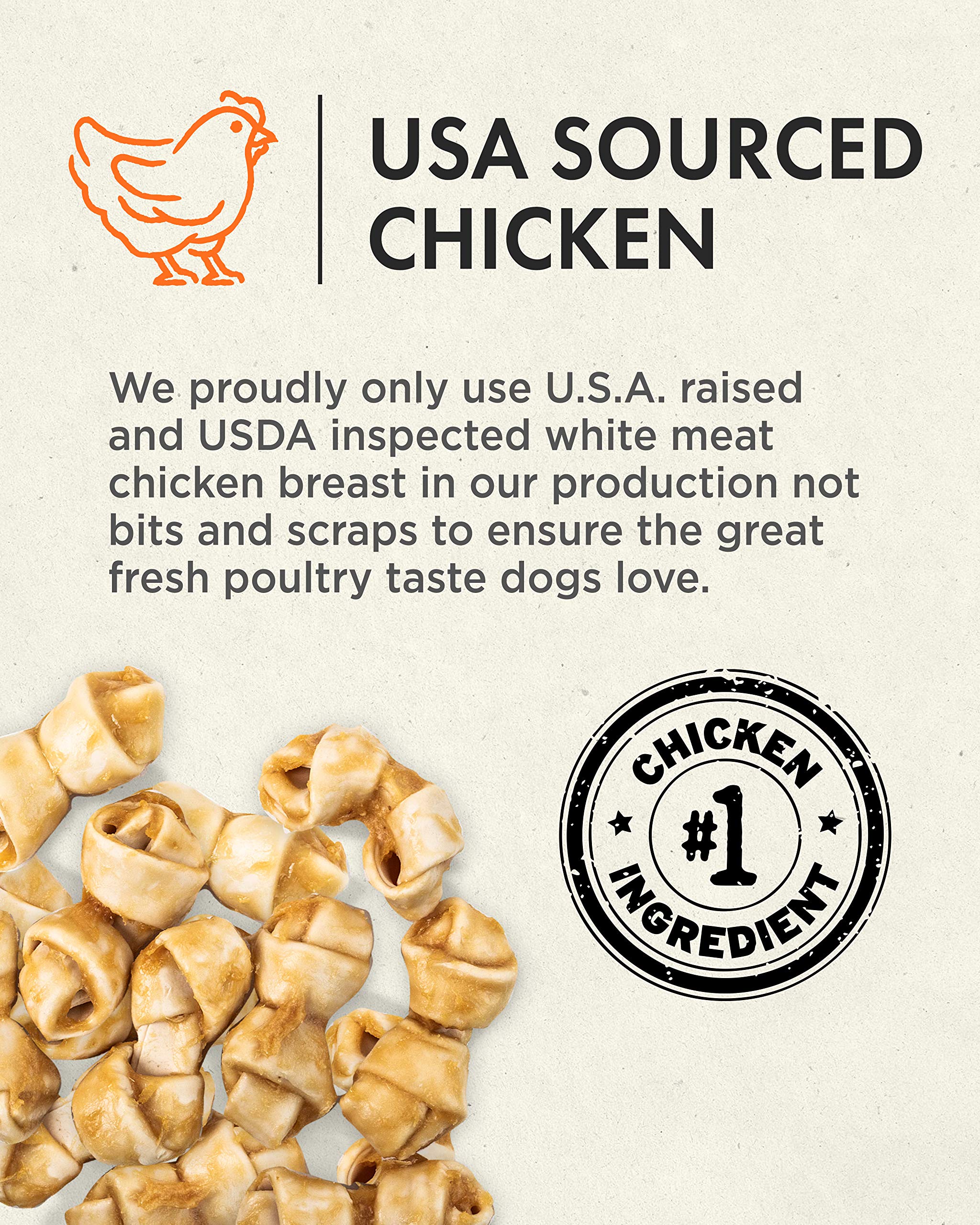 Canine Naturals poulet mini-noeud – ingrédients limités et sans gluten