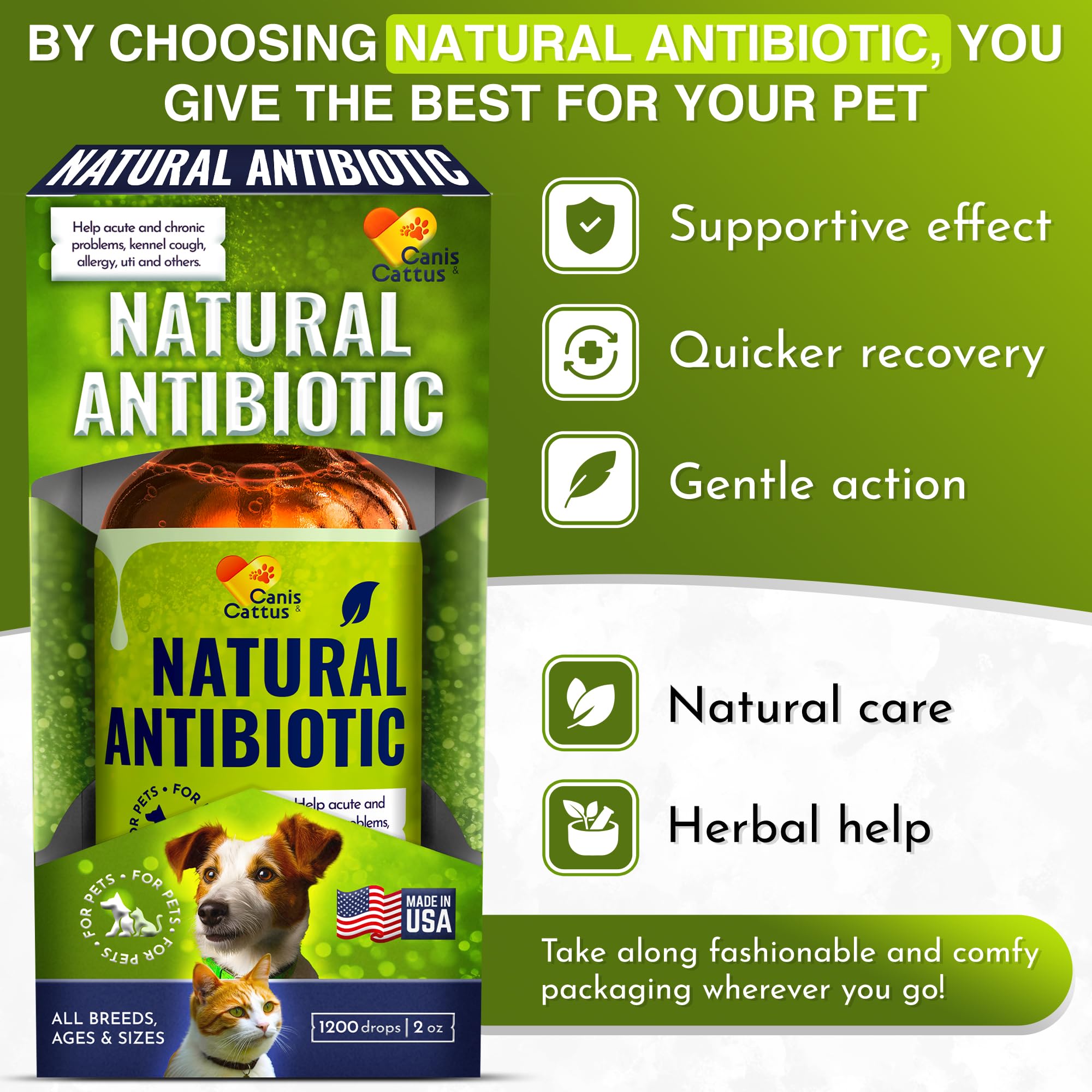 Ingrédients Canis&Cattus, non-OGM et sans additifs artificiels.