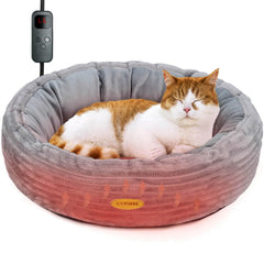 CANMIL lit chauffant 20 pouces pour chat, confort intérieur optimal.