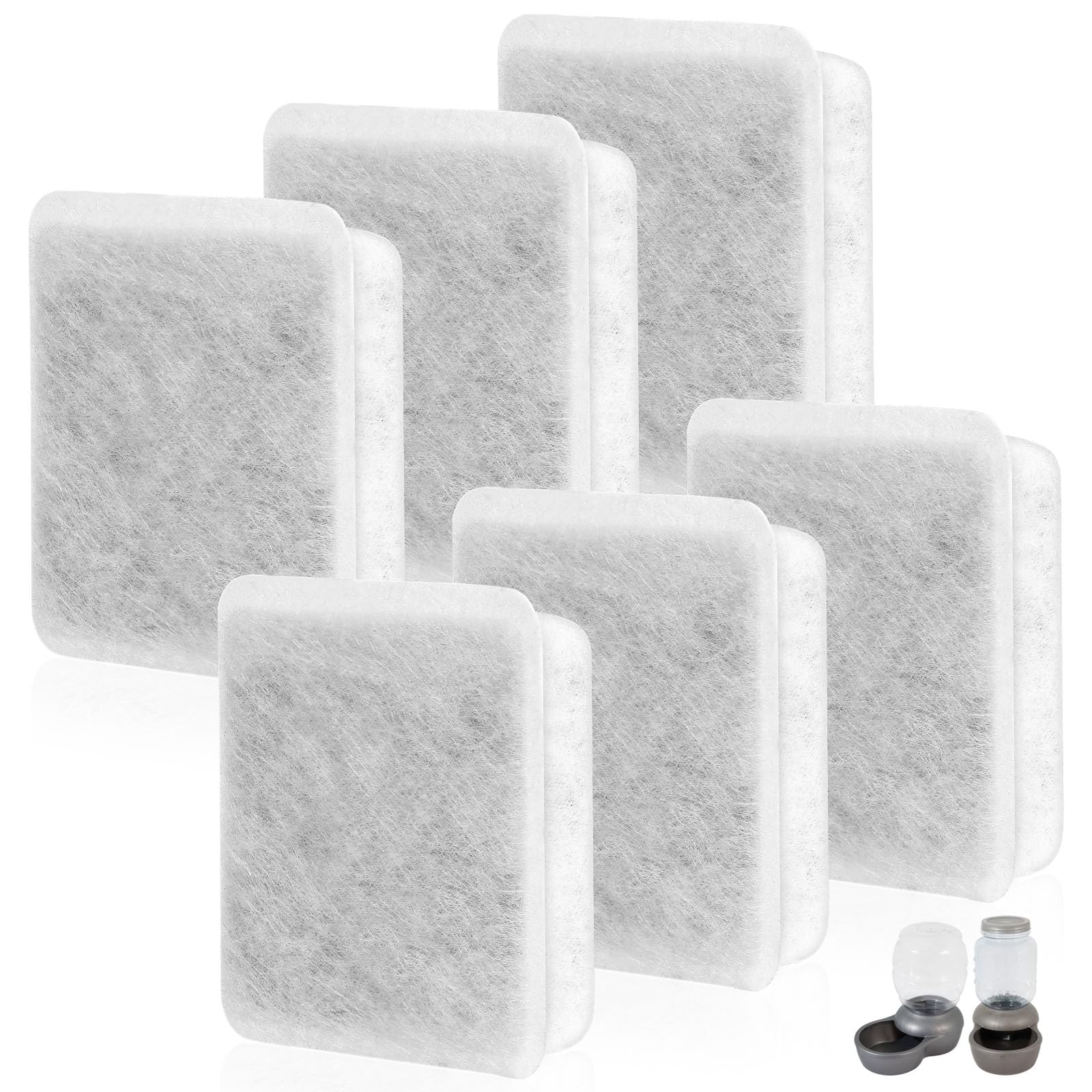 Canova filtre-charbon fontaine animal pack de six pour eau plus propre et fraîche