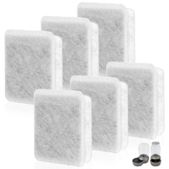 Canova filtre-charbon fontaine animal pack de six pour eau plus propre et fraîche