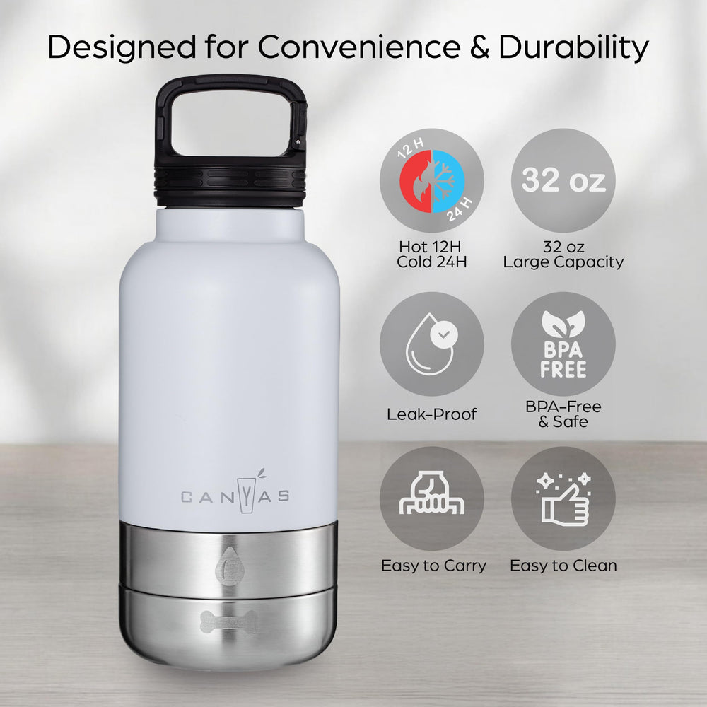 Bols détachables pour nourriture et eau, pratique en déplacement avec CANYAS.