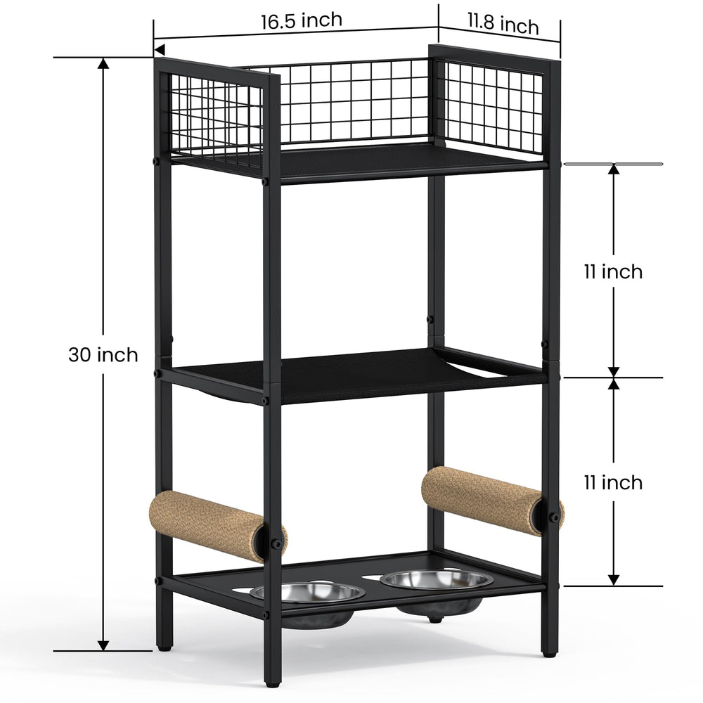 Canyave Tour Chat 4en1 : plateforme-lit confortable pour sieste.