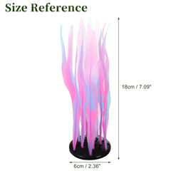 CAPASTEC plante kelp lumineuse: décoration d’aquarium rose qui peut abriter les poissons.