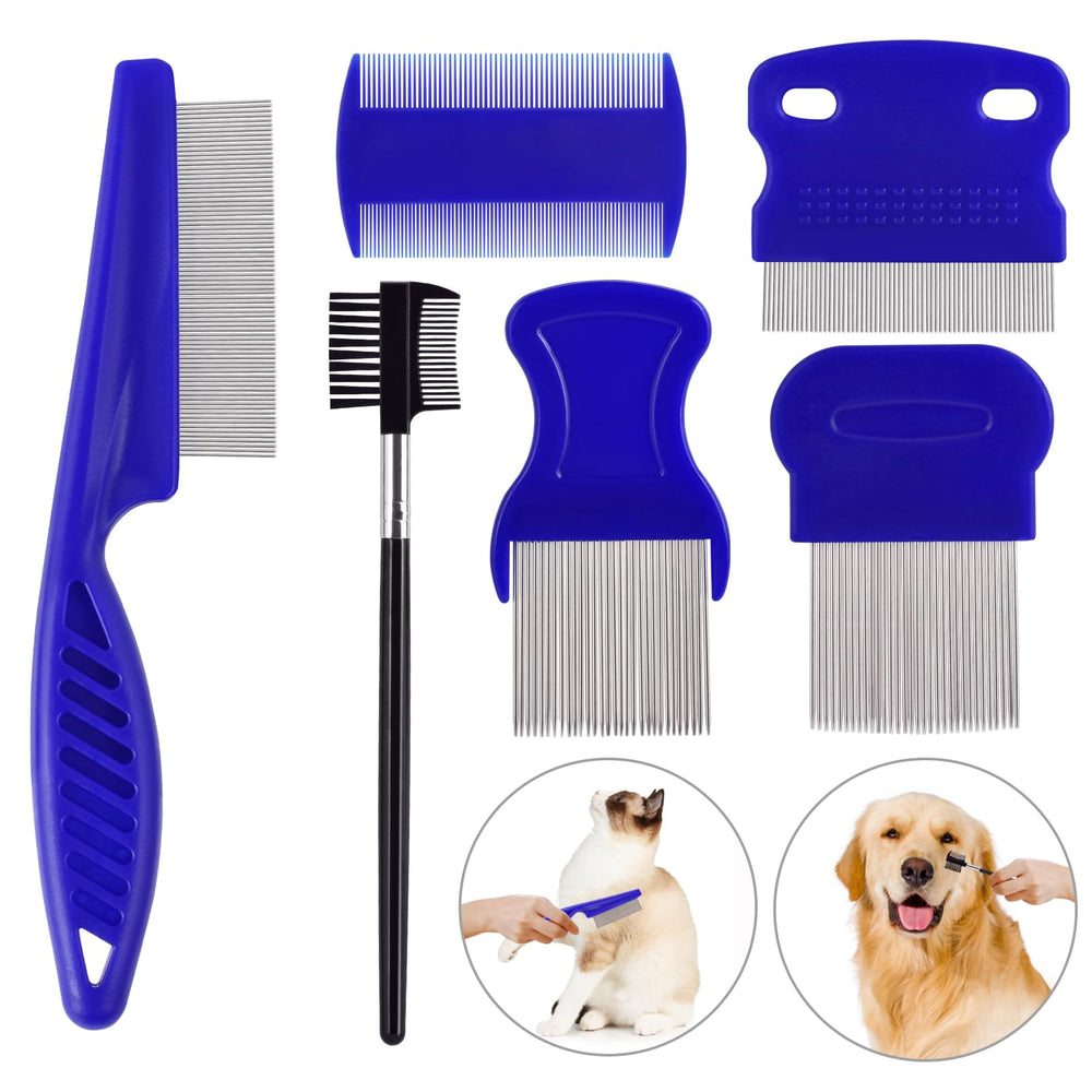 CAPHONT ensemble 6 peignes pour chiens et chats, pratique pour tous types de poils.