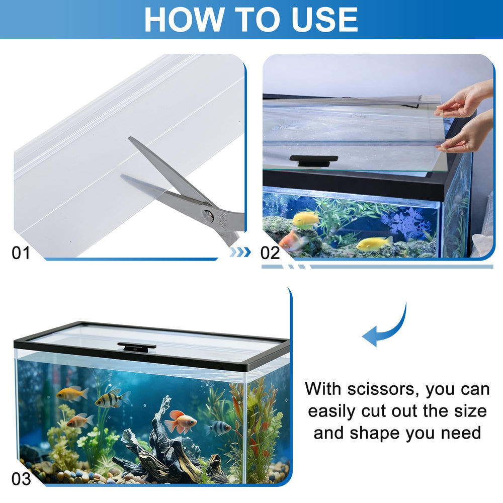 Capot-verre-aquarium lumiere-penetration: lumière abondante à travers le capot