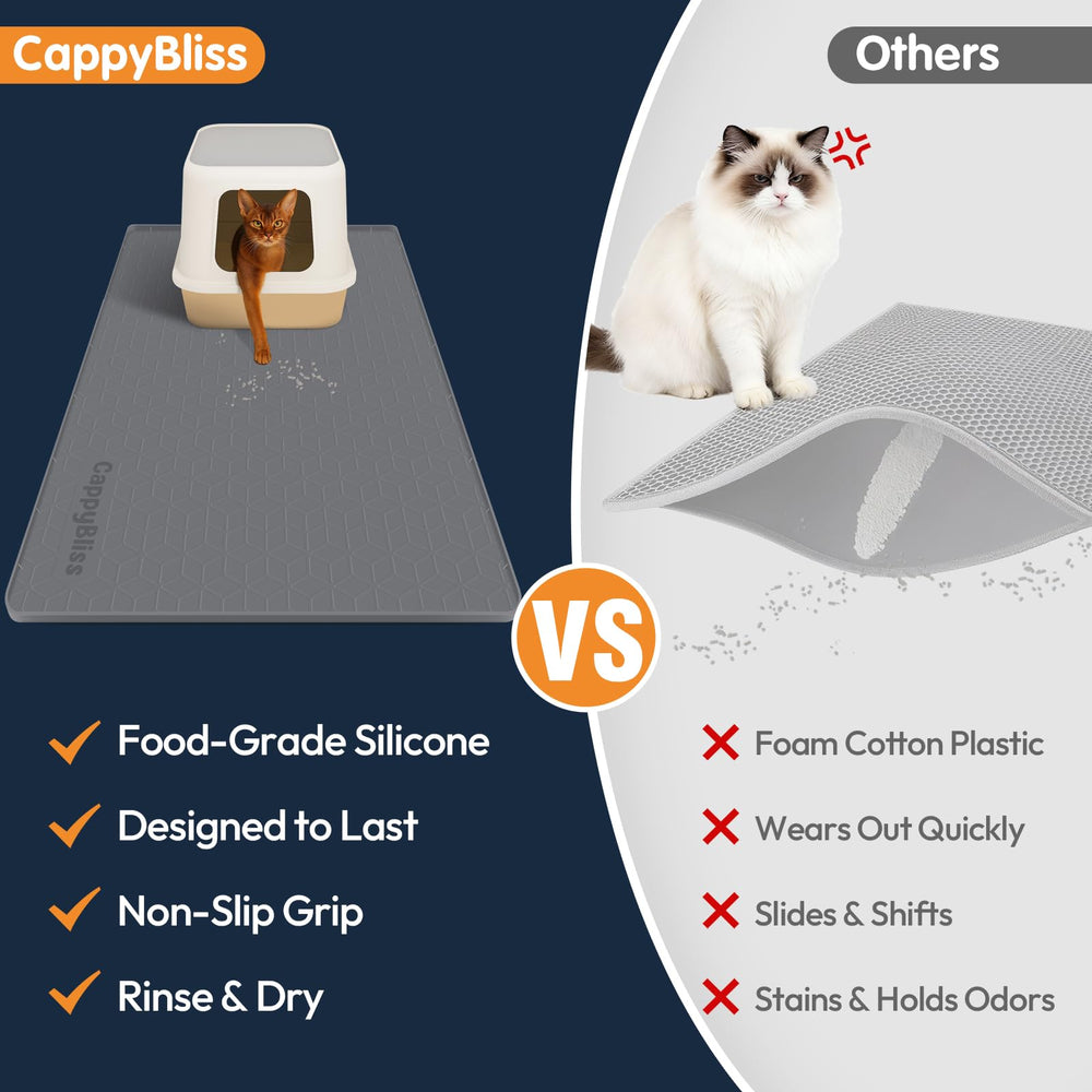 Facile à nettoyer : tapis CappyBliss se rince et se réutilise rapidement.