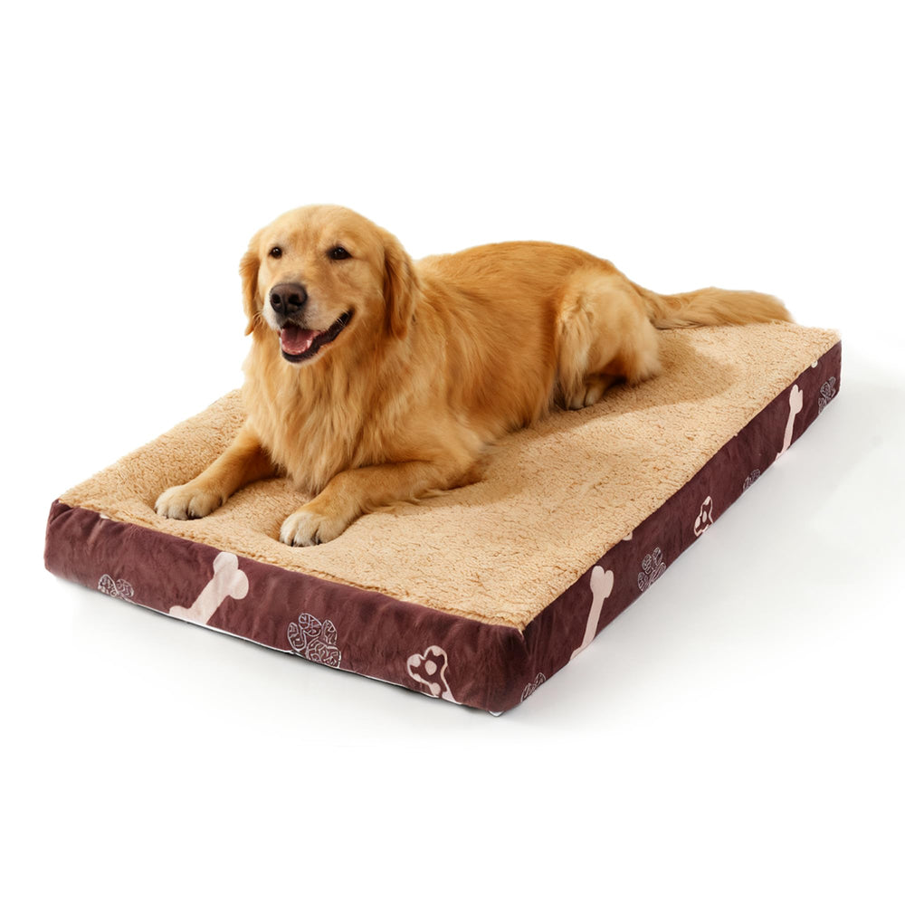 CAPT.SNOOZE lit orthopédique pour chien avec mousse nid-dabeille et soutien durable.