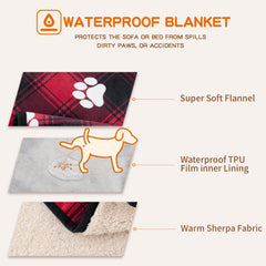 Couverture grande taille 60x80 CAPT.SNOOZE pour chien