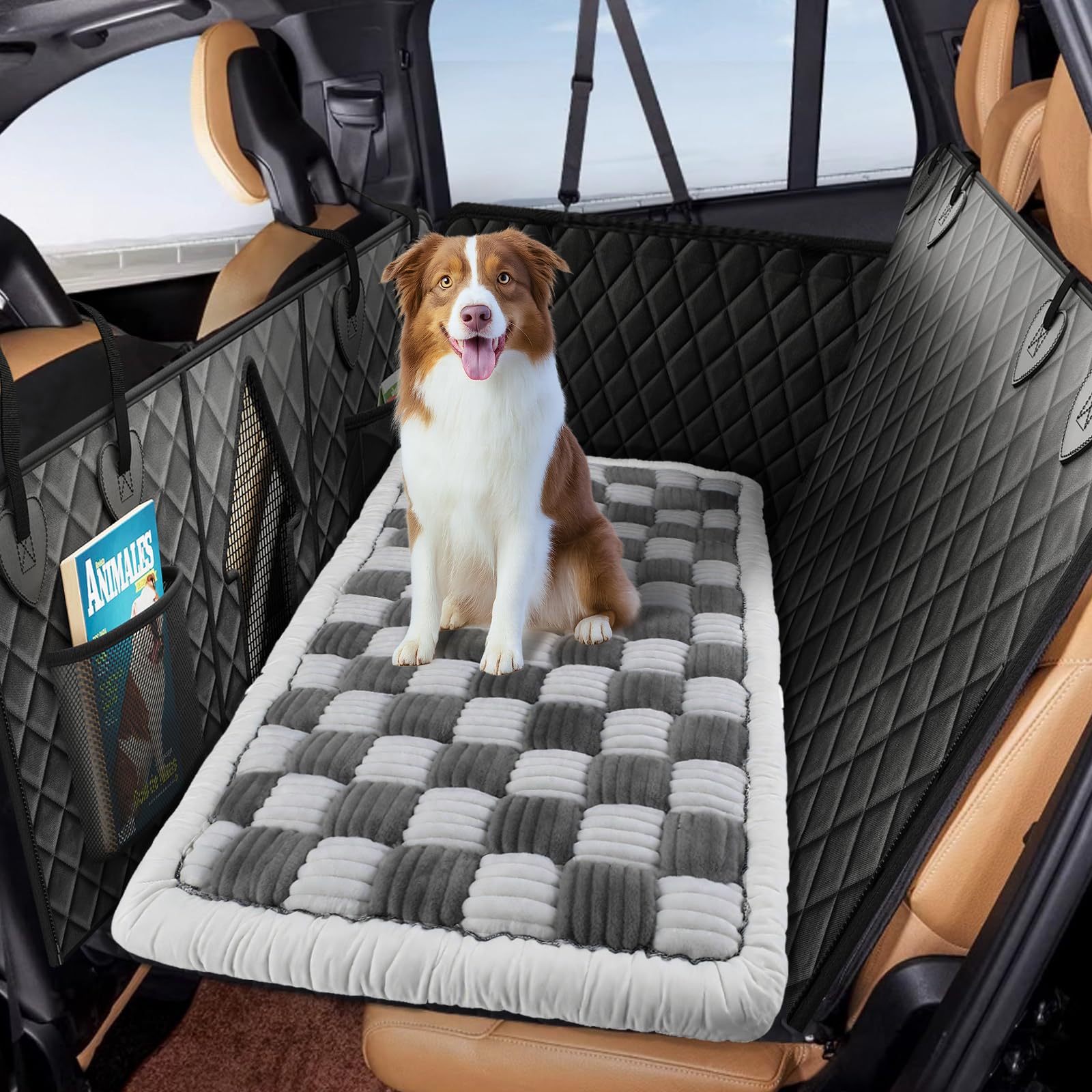 CarChic extenseur dos arrière pour chien, antidérapant et sécurisé sur les sièges