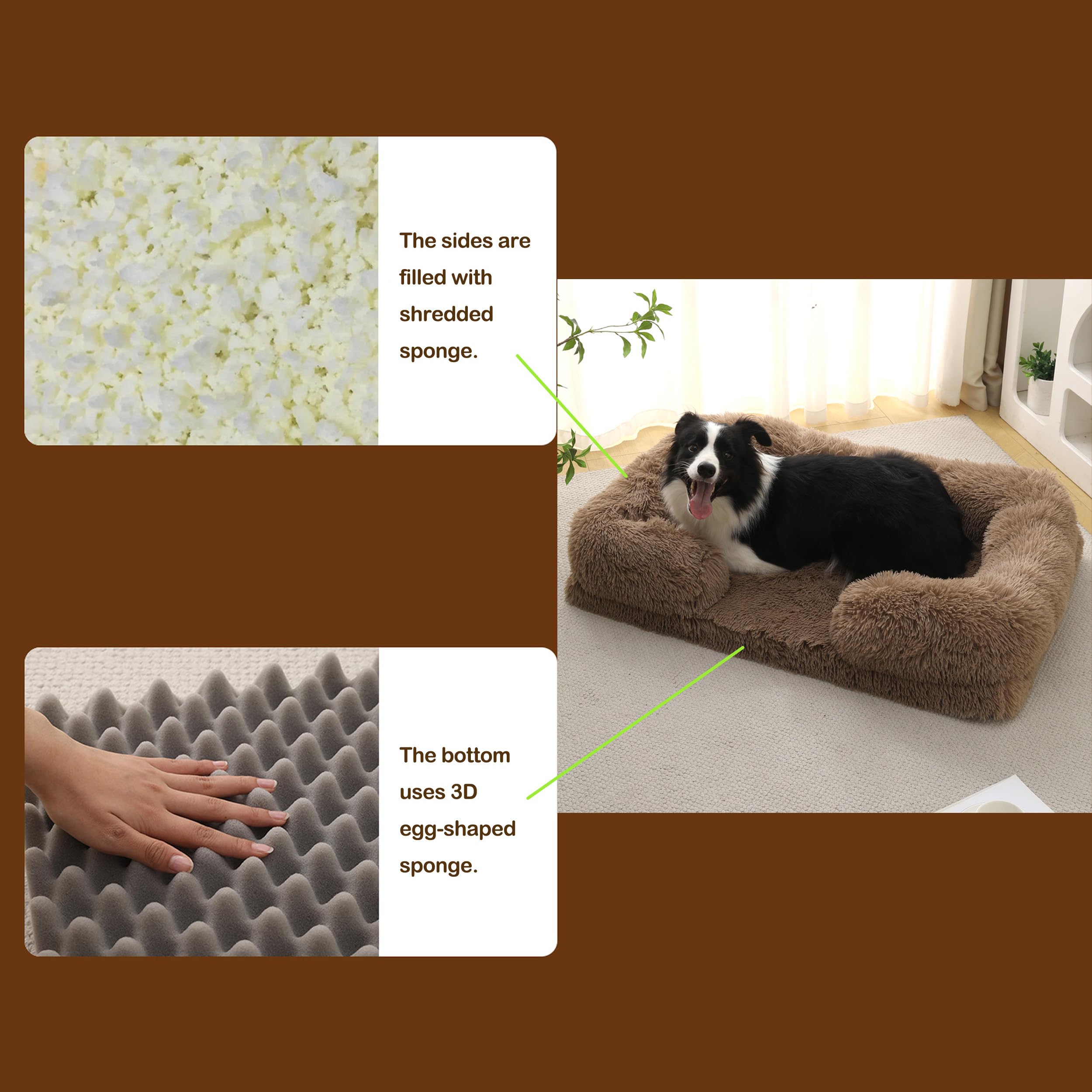CareCooo tissu pelucheux doux avec bordures quatre côtés.