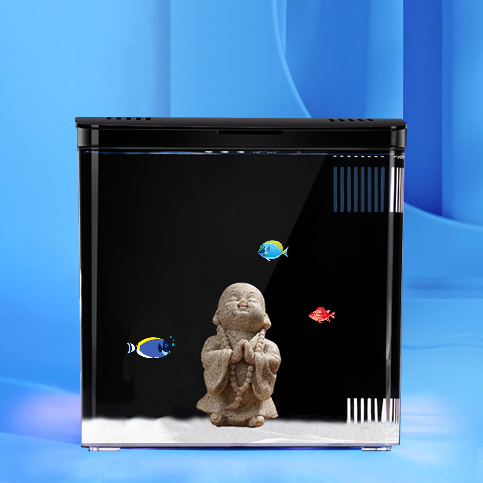 Carefree Fish bac 1,2 gallon sur bureau avec éclairage LED apaisant