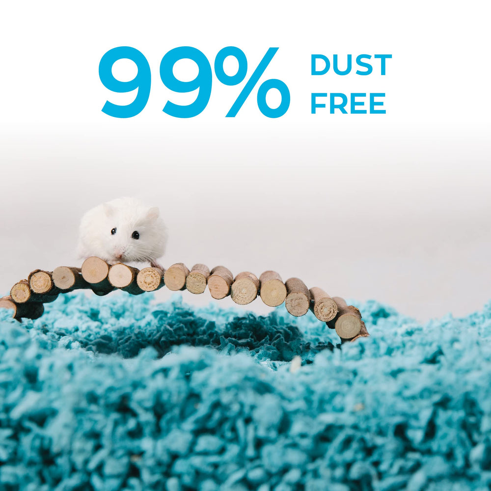 Carefresh biodégradable-compostable-bleu: matériau respectueux de l'environnement pour animaux.