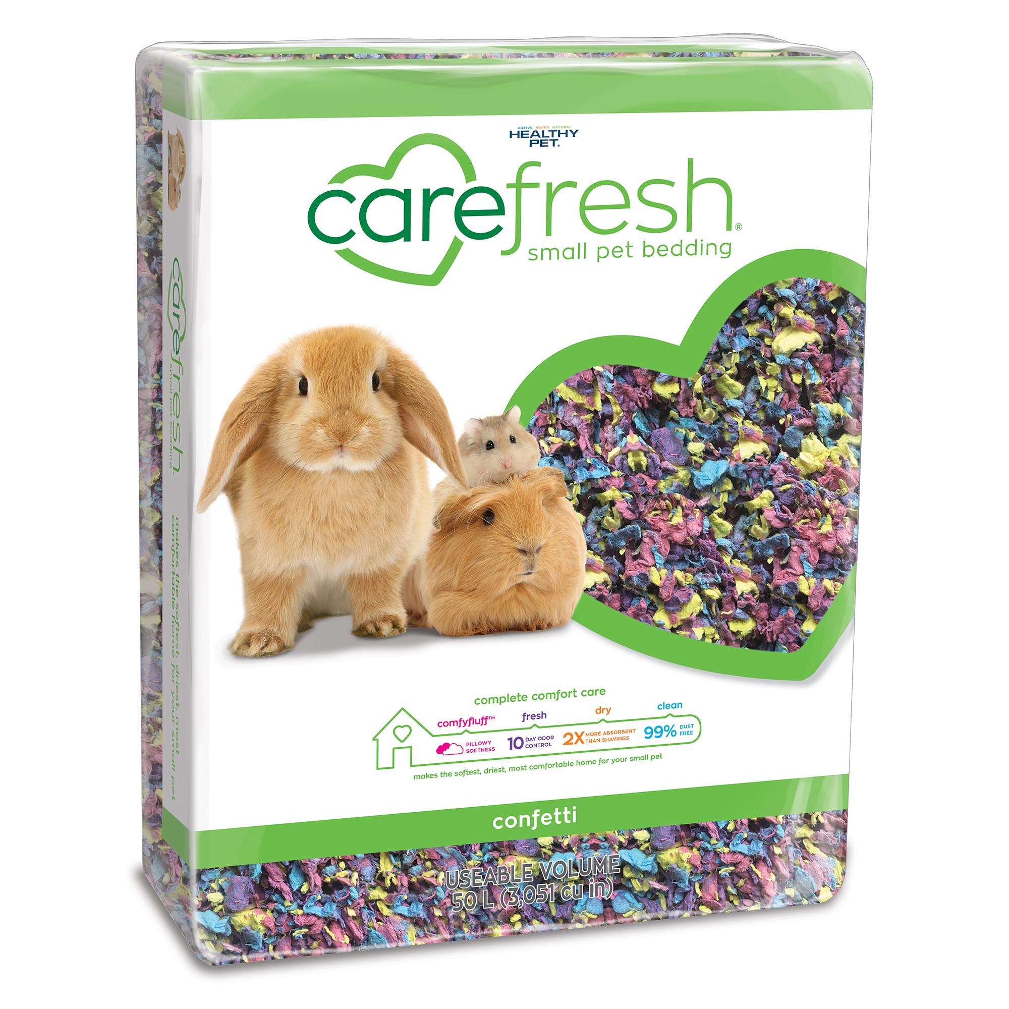 Carefresh Confetti litière emballage prêt à l’emploi pour petits animaux