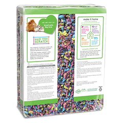 Carefresh Confetti texture colorée, habitat agréable pour petits animaux
